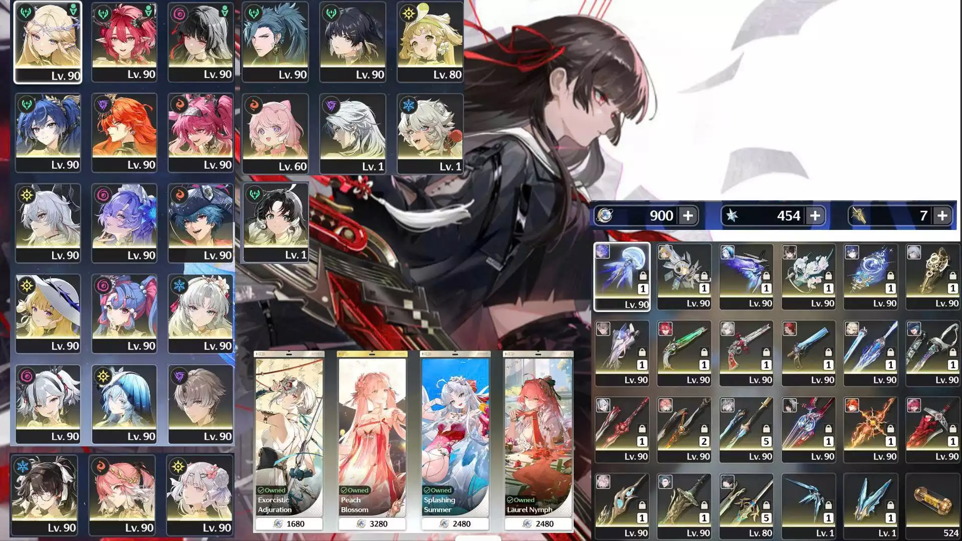 VJP : Gần full char trấn - banner nhân vật đã lệch